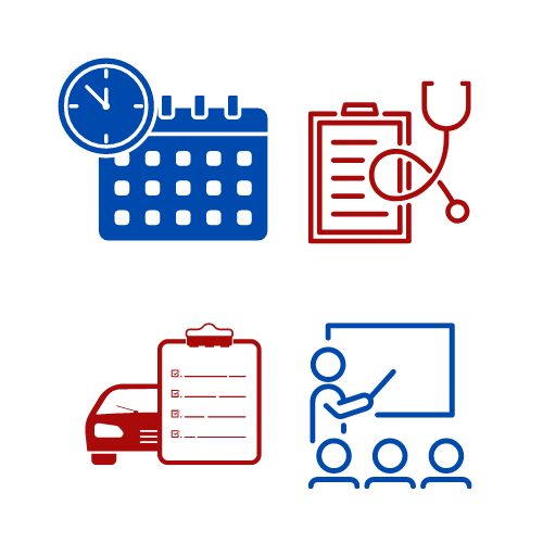 poskytované služby: STK a EK, školenia, lekárske prehliadky